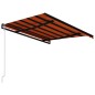 Tenda da Sole Retrattile Automatica 350x250cm Arancio e Marrone Tenda da Sole Retrattile Automatica 350x250cm Arancio e Marrone