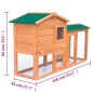 vidaXL Conigliera all'Aperto Gabbia Animali Piccoli Casetta in Legno vidaXL Conigliera all'Aperto Gabbia Animali Piccoli Casetta in Legno