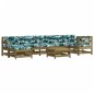 vidaXL Set Divani da Giardino 8pz con Cuscini Legno Impregnato di Pino vidaXL Set Divani da Giardino 8pz con Cuscini Legno Impregnato di Pino
