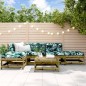 vidaXL Set Divani da Giardino 6pz con Cuscini Legno Impregnato di Pino vidaXL Set Divani da Giardino 6pz con Cuscini Legno Impregnato di Pino