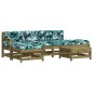 vidaXL Set Divani da Giardino 6pz con Cuscini Legno Impregnato di Pino vidaXL Set Divani da Giardino 6pz con Cuscini Legno Impregnato di Pino