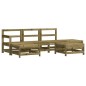 vidaXL Set Divani da Giardino 6pz con Cuscini Legno Impregnato di Pino vidaXL Set Divani da Giardino 6pz con Cuscini Legno Impregnato di Pino