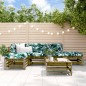vidaXL Set Divani da Giardino 6pz con Cuscini Legno Impregnato di Pino vidaXL Set Divani da Giardino 6pz con Cuscini Legno Impregnato di Pino