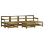 vidaXL Set Divani da Giardino 7pz con Cuscini Legno Impregnato di Pino