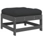 vidaXL Set Divani da Giardino 7pz con Cuscini in Legno Massello Grigio vidaXL Set Divani da Giardino 7pz con Cuscini in Legno Massello Grigio