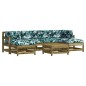 vidaXL Set Divani da Giardino 7pz con Cuscini Legno Impregnato di Pino vidaXL Set Divani da Giardino 7pz con Cuscini Legno Impregnato di Pino