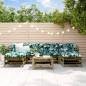 vidaXL Set Divani da Giardino 7pz con Cuscini Legno Impregnato di Pino vidaXL Set Divani da Giardino 7pz con Cuscini Legno Impregnato di Pino