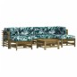 vidaXL Set Divani da Giardino 7pz con Cuscini Legno Impregnato di Pino vidaXL Set Divani da Giardino 7pz con Cuscini Legno Impregnato di Pino