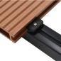 Pavimento per Esterni in WPC con Accessori 40 m² 2,2 m Marrone Pavimento per Esterni in WPC con Accessori 40 m² 2,2 m Marrone