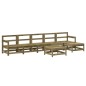 vidaXL Set Divani da Giardino 7pz con Cuscini Legno Impregnato di Pino vidaXL Set Divani da Giardino 7pz con Cuscini Legno Impregnato di Pino