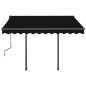 vidaXL Tenda da Sole Retrattile Automatica con Pali 3,5x2,5m Antracite vidaXL Tenda da Sole Retrattile Automatica con Pali 3,5x2,5m Antracite
