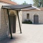 Tenda da Sole Retrattile Automatica Pali 3,5x2,5m Blu e Bianca Tenda da Sole Retrattile Automatica Pali 3,5x2,5m Blu e Bianca