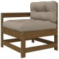 vidaXL Set Divani da Giardino 6 pz con Cuscini in Legno Massello Miele vidaXL Set Divani da Giardino 6 pz con Cuscini in Legno Massello Miele