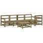 vidaXL Set Divani da Giardino 6pz con Cuscini Legno Impregnato di Pino vidaXL Set Divani da Giardino 6pz con Cuscini Legno Impregnato di Pino