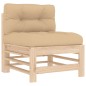 vidaXL Set Divani da Giardino 6 pz con Cuscini in Legno Massello vidaXL Set Divani da Giardino 6 pz con Cuscini in Legno Massello