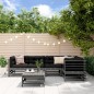 vidaXL Set Divani da Giardino 6pz con Cuscini in Legno Massello Grigio vidaXL Set Divani da Giardino 6pz con Cuscini in Legno Massello Grigio