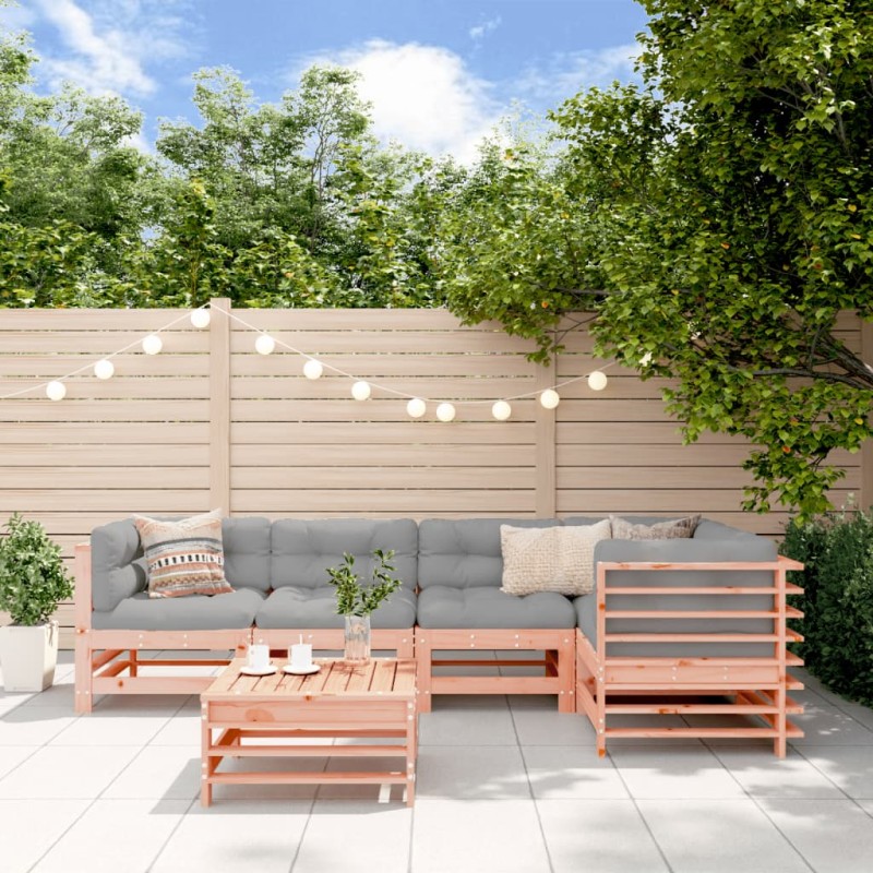 vidaXL Set Divani Giardino 6 pz con Cuscini Legno Massello di Douglas vidaXL Set Divani Giardino 6 pz con Cuscini Legno Massello di Douglas