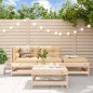 vidaXL Set Divani da Giardino 4 pz con Cuscini in Legno Massello vidaXL Set Divani da Giardino 4 pz con Cuscini in Legno Massello