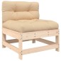 vidaXL Set Divani da Giardino 4 pz con Cuscini in Legno Massello vidaXL Set Divani da Giardino 4 pz con Cuscini in Legno Massello