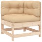 vidaXL Set Divani da Giardino 4 pz con Cuscini in Legno Massello vidaXL Set Divani da Giardino 4 pz con Cuscini in Legno Massello