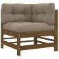 vidaXL Set Divani da Giardino 3 pz con Cuscini in Legno Massello Miele vidaXL Set Divani da Giardino 3 pz con Cuscini in Legno Massello Miele