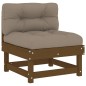 vidaXL Set Divani da Giardino 5 pz con Cuscini in Legno Massello Miele vidaXL Set Divani da Giardino 5 pz con Cuscini in Legno Massello Miele