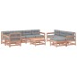 vidaXL Set Divani Giardino 10pz con Cuscini Legno Massello di Douglas vidaXL Set Divani Giardino 10pz con Cuscini Legno Massello di Douglas