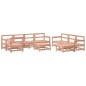 vidaXL Set Divani Giardino 10pz con Cuscini Legno Massello di Douglas