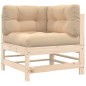vidaXL Set Divani da Giardino 10 pz con Cuscini in Legno Massello vidaXL Set Divani da Giardino 10 pz con Cuscini in Legno Massello