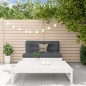 vidaXL Set Divani da Giardino 2pz con Cuscini in Legno Massello Bianco vidaXL Set Divani da Giardino 2pz con Cuscini in Legno Massello Bianco