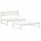 vidaXL Set Divani da Giardino 2pz con Cuscini in Legno Massello Bianco vidaXL Set Divani da Giardino 2pz con Cuscini in Legno Massello Bianco