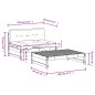 vidaXL Set Divani da Giardino 2 pz con Cuscini in Legno Massello Nero vidaXL Set Divani da Giardino 2 pz con Cuscini in Legno Massello Nero