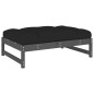 vidaXL Set Divani da Giardino 5pz con Cuscini in Legno Massello Grigio