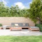 vidaXL Set Divani Giardino 5 pz con Cuscini Legno Massello di Douglas vidaXL Set Divani Giardino 5 pz con Cuscini Legno Massello di Douglas