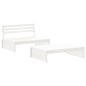 vidaXL Set Divani da Giardino 2pz con Cuscini in Legno Massello Bianco