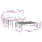 vidaXL Set Divani da Giardino 2pz con Cuscini in Legno Massello Grigio vidaXL Set Divani da Giardino 2pz con Cuscini in Legno Massello Grigio