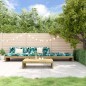 vidaXL Set Divani da Giardino 4pz con Cuscini Legno Impregnato di Pino vidaXL Set Divani da Giardino 4pz con Cuscini Legno Impregnato di Pino