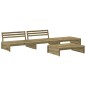 vidaXL Set Divani da Giardino 4pz con Cuscini Legno Impregnato di Pino vidaXL Set Divani da Giardino 4pz con Cuscini Legno Impregnato di Pino
