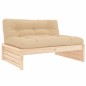 vidaXL Set Divani da Giardino 5 pz con Cuscini in Legno Massello