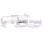 vidaXL Set Divani da Giardino 5pz con Cuscini in Legno Massello Grigio vidaXL Set Divani da Giardino 5pz con Cuscini in Legno Massello Grigio