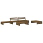 vidaXL Set Divani da Giardino 5 pz con Cuscini in Legno Massello Miele vidaXL Set Divani da Giardino 5 pz con Cuscini in Legno Massello Miele