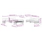 vidaXL Set Divani da Giardino 6pz con Cuscini in Legno Massello Bianco vidaXL Set Divani da Giardino 6pz con Cuscini in Legno Massello Bianco