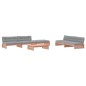 vidaXL Set Divani Giardino 6 pz con Cuscini Legno Massello di Douglas vidaXL Set Divani Giardino 6 pz con Cuscini Legno Massello di Douglas