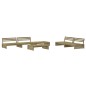vidaXL Set Divani da Giardino 6pz con Cuscini Legno Impregnato di Pino vidaXL Set Divani da Giardino 6pz con Cuscini Legno Impregnato di Pino