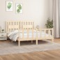 vidaXL Giroletto Testiera Legno Massello Pino 150x200 cm 5FT King Size vidaXL Giroletto Testiera Legno Massello Pino 150x200 cm 5FT King Size