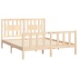 vidaXL Giroletto Testiera Legno Massello Pino 150x200 cm 5FT King Size vidaXL Giroletto Testiera Legno Massello Pino 150x200 cm 5FT King Size