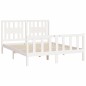 vidaXL Giroletto Testiera Bianco Massello Pino 150x200cm 5FT King Size vidaXL Giroletto Testiera Bianco Massello Pino 150x200cm 5FT King Size