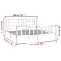 vidaXL Giroletto Testiera Miele Massello Pino 180x200cm 6FT Super King