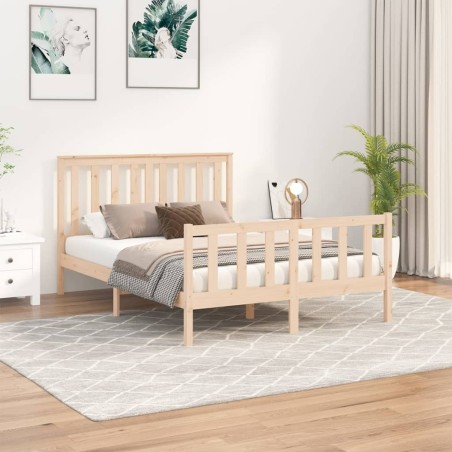 vidaXL Giroletto con Testiera 120x200 cm in Legno Massello di Pino