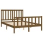 vidaXL Giroletto con Testiera Miele 120x200 cm Legno Massello di Pino vidaXL Giroletto con Testiera Miele 120x200 cm Legno Massello di Pino